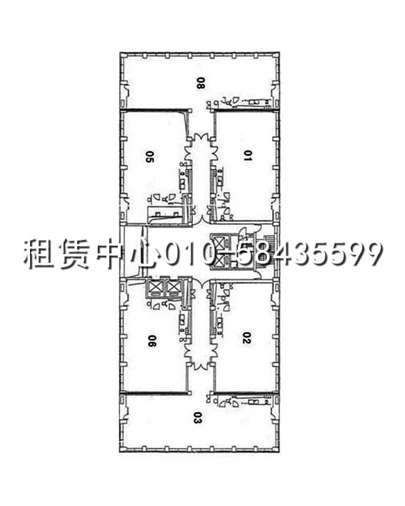 建外SOHO15号楼平面图