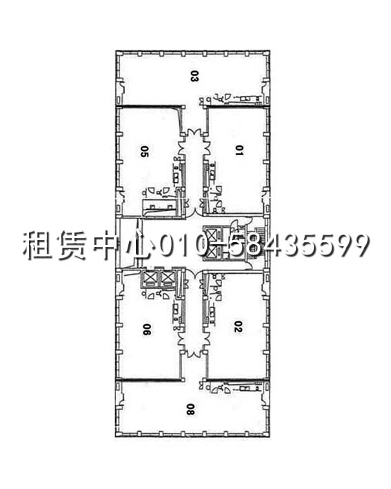 建外SOHO16号楼平面图