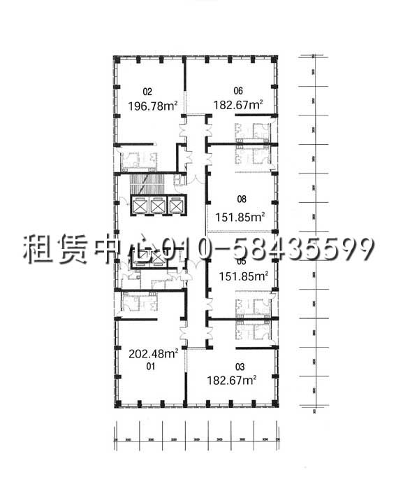 建外SOHO17号楼平面图